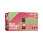 Sababa One Fraise Fruit du Dragon - Boîte de 4 recharges pré-remplies