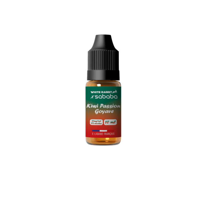 E liquide-SABABAxWhite-kiwi-passion-goyave