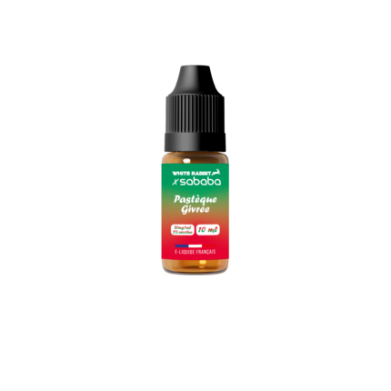 SABABA X WHITE RABBIT - E-LIQUIDE 10ML AU SEL DE NICOTINE 20MG/ML SAVEUR PASTÈQUE GIVRÉE