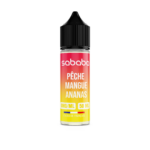 SABABA – E-liquide 50ML Flavors - Pêche Mangue Ananas